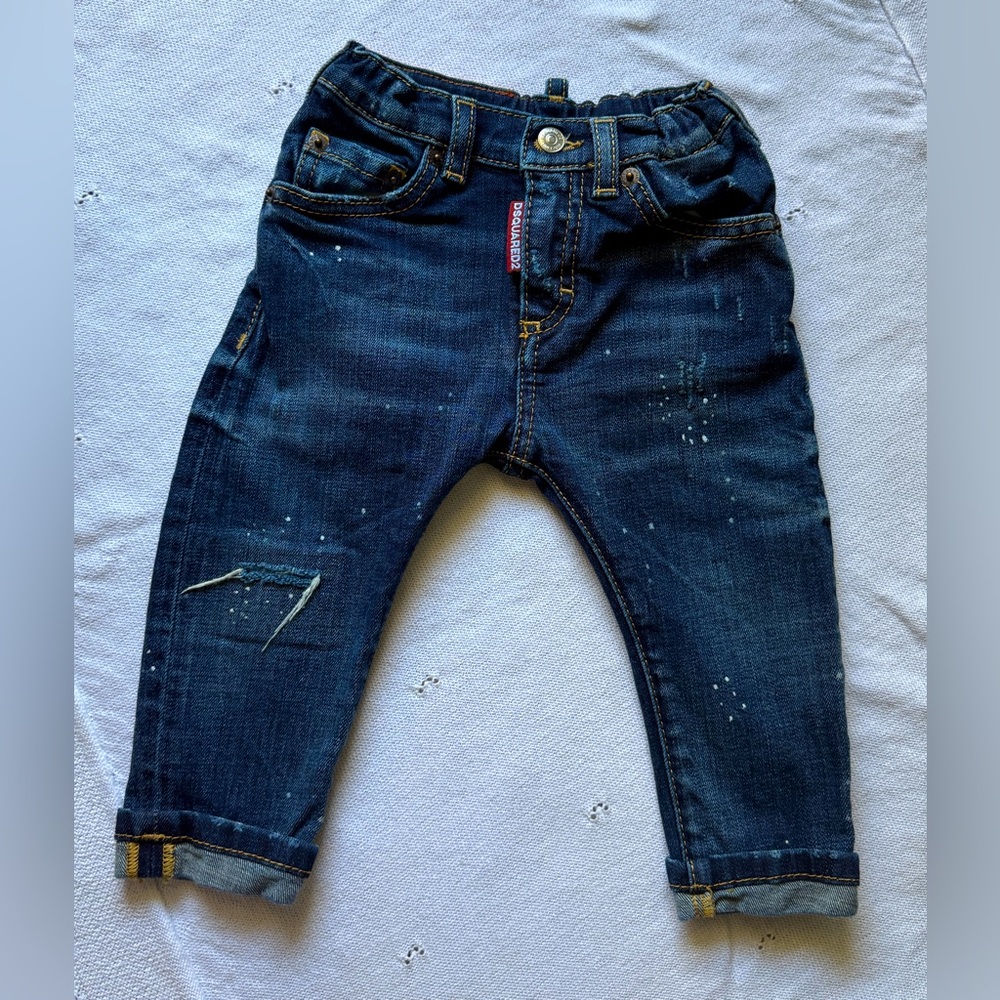 DSQUARED2 KIDS 
distressed straight-leg jeans